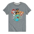 thumbnail image 1 of Paw Patrol - Earth Day Globe - Toddler And Youth Short Sleeve Graphic T-Shirt, 1 of 6