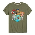 thumbnail image 1 of Paw Patrol - Earth Day Globe - Toddler And Youth Short Sleeve Graphic T-Shirt, 1 of 6