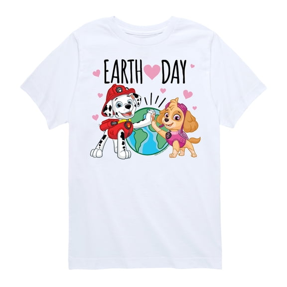 Paw Patrol - Earth Day Heart - Toddler And Youth Short Sleeve Graphic T-Shirt