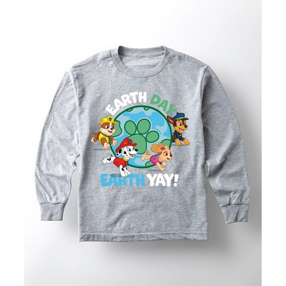 Paw Patrol - Earth Day Yay - Toddler And Youth Long Sleeve Graphic T-Shirt