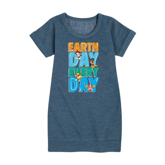 Paw Patrol - Earth Every Day - Toddler And Youth Girls Fleece Dress