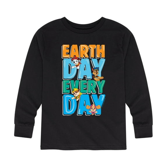 Paw Patrol - Earth Every Day - Toddler And Youth Long Sleeve Graphic T-Shirt