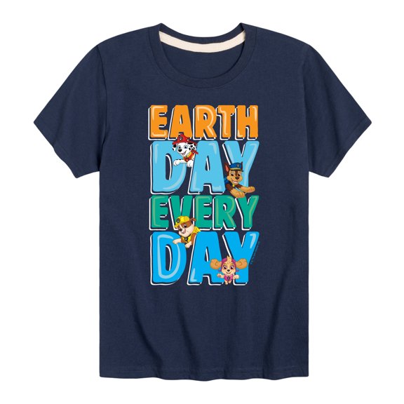 Paw Patrol - Earth Every Day - Toddler And Youth Short Sleeve Graphic T-Shirt