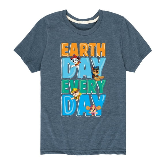 Paw Patrol - Earth Every Day - Toddler And Youth Short Sleeve Graphic T-Shirt