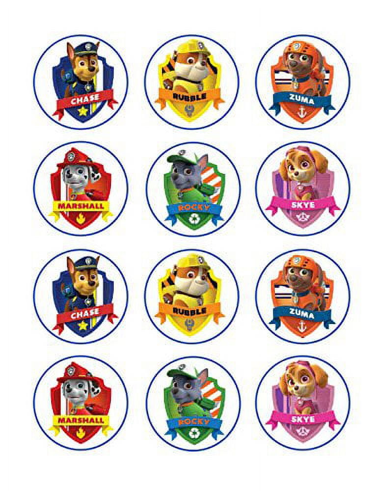 Paw Patrol Edible Frosting Image Cupcake Toppers 12 ct*
