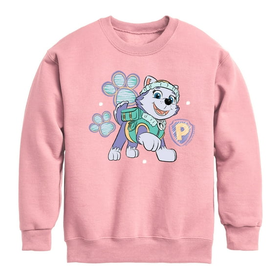 Paw Patrol - Everest Sketch - Toddler & Youth Crewneck Fleece Sweatshirt