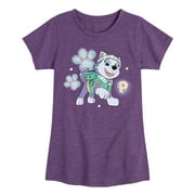 Paw Patrol - Everest Sketch - Toddler & Youth Girls Short Sleeve Graphic T-Shirt
