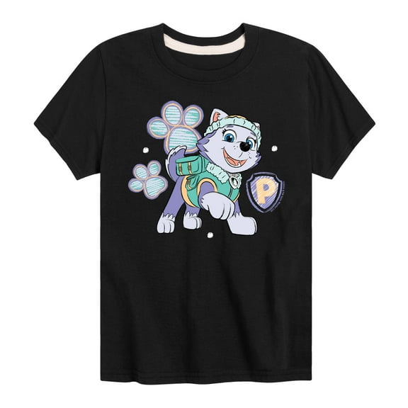 Paw Patrol - Everest Sketch - Toddler & Youth Short Sleeve Graphic T-Shirt