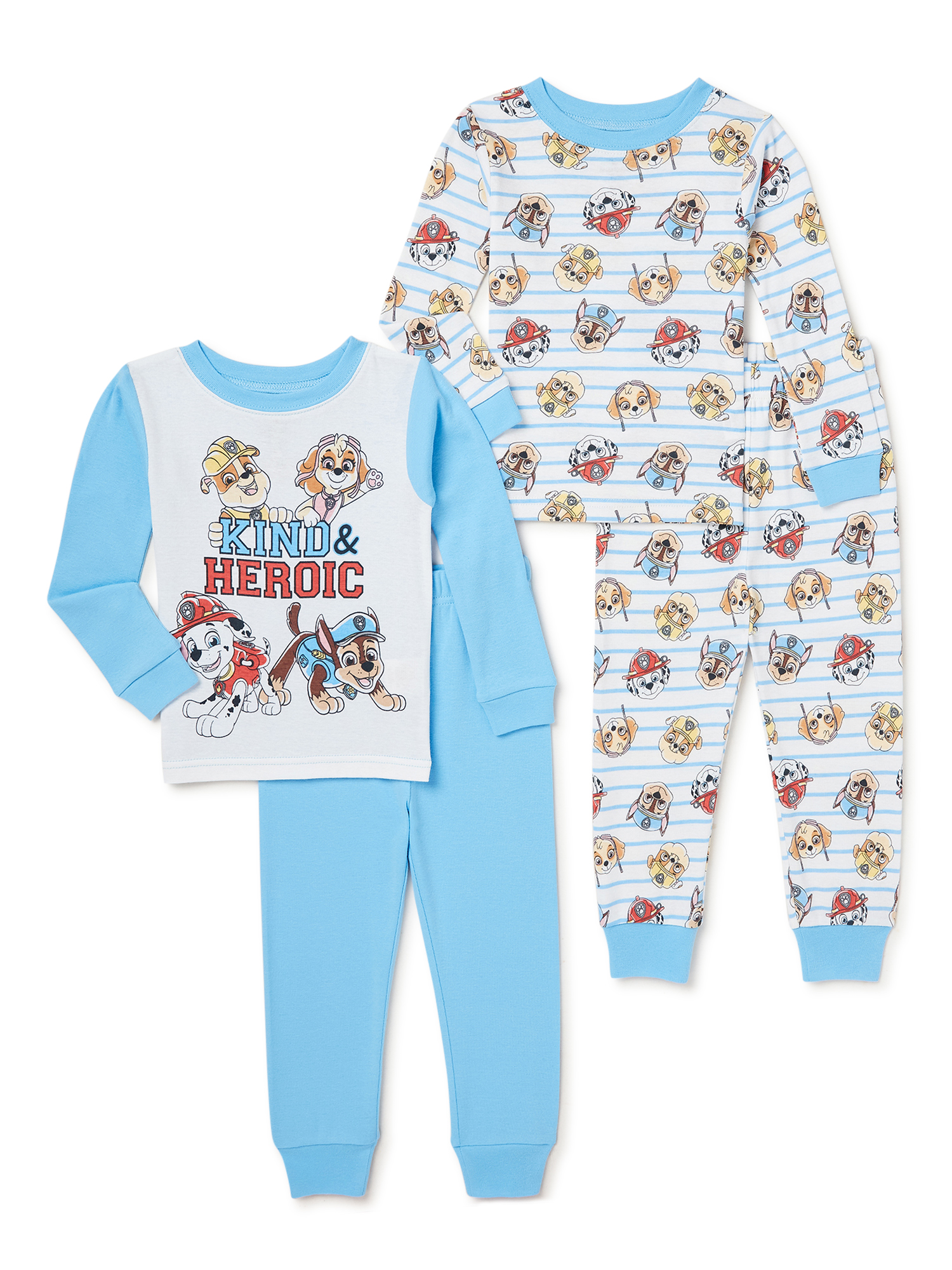 Paw Patrol Exclusive Toddler 4-Piece Cotton Pajama Set, Sizes 2T-5T - image 1 of 3