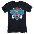 thumbnail image 1 of Paw Patrol Father's Day Dad Patrol Unisex Adult Canvas Brand T Shirt, Navy, X-Large, 1 of 4