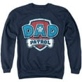 thumbnail image 1 of Paw Patrol Father's Day Dad Patrol Unisex Adult Crewneck Sweatshirt, Navy, 4X-Large, 1 of 4