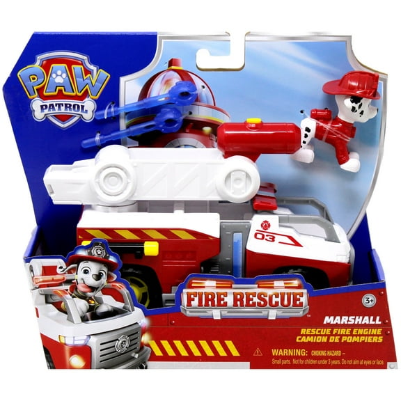 Paw Patrol Fire Rescue Marshall Rescue Fire Engine Vehicle & Figure
