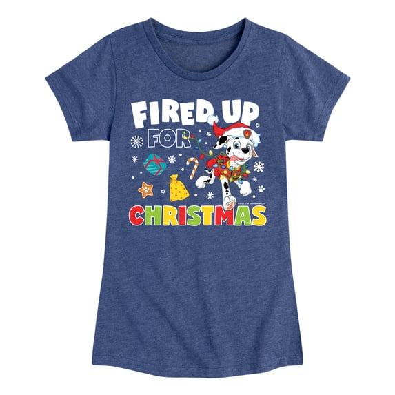 Paw Patrol - Fired Up For Christmas Fitted Short Sleeve Graphic T-Shirt