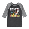 thumbnail image 1 of Paw Patrol - Fired Up For Christmas - Toddler And Youth Raglan Graphic T-Shirt, 1 of 5