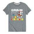thumbnail image 1 of Paw Patrol - Fired Up For Christmas - Toddler And Youth Short Sleeve Graphic T-Shirt, 1 of 6