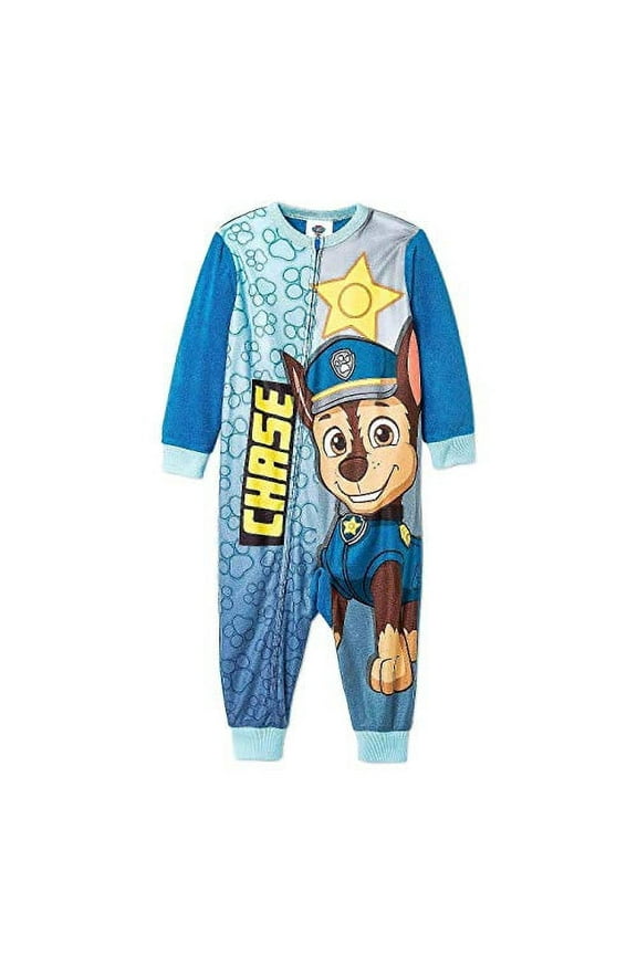 Paw Patrol German Shepherd Police Dog Chase Toddler Pajama Sleeper (4T) Blue