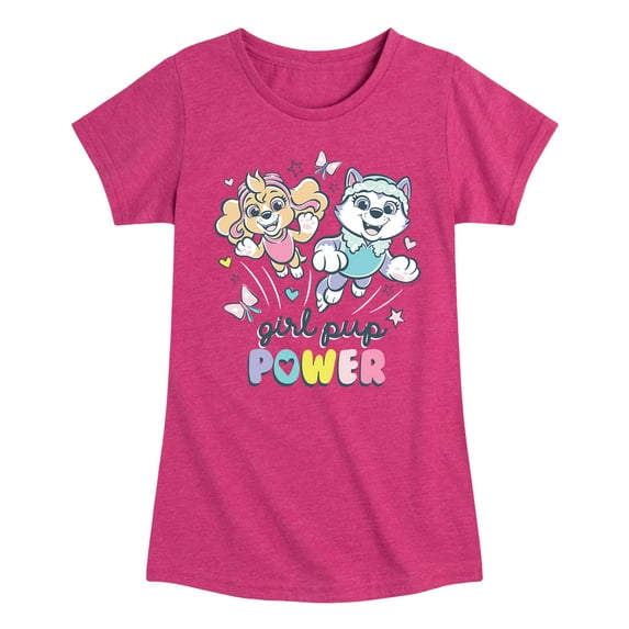 Paw Patrol - Girl Pup Power - Toddler And Youth Girls Short Sleeve Graphic T-Shirt