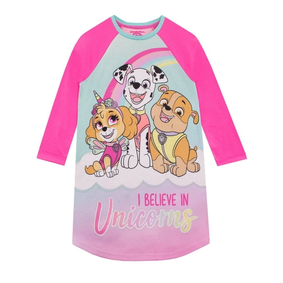 Paw Patrol Girls Long Sleeve Nightdress Sizes 2T-8