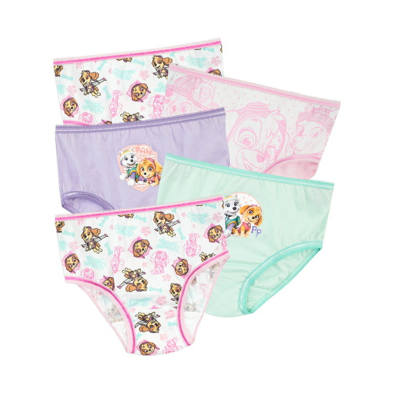 Paw Patrol Girls Skye & Everest Underwear 5 Pack Sizes 2T-7 
