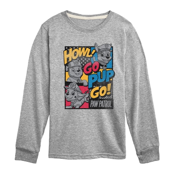 Paw Patrol - Go Pup Go - Youth Boys Long Sleeve Graphic T-Shirt