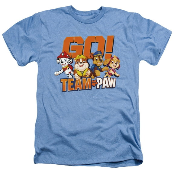 Paw Patrol Go! Team Paw Unisex Adult Heather T Shirt