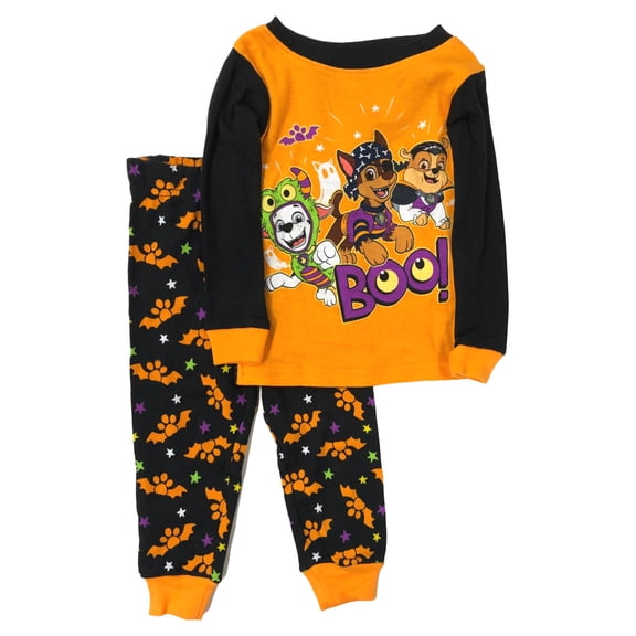 Paw Patrol Halloween Baby Toddler Boy Long Sleeve Snug Fit Cotton Pajamas, 2pc Set