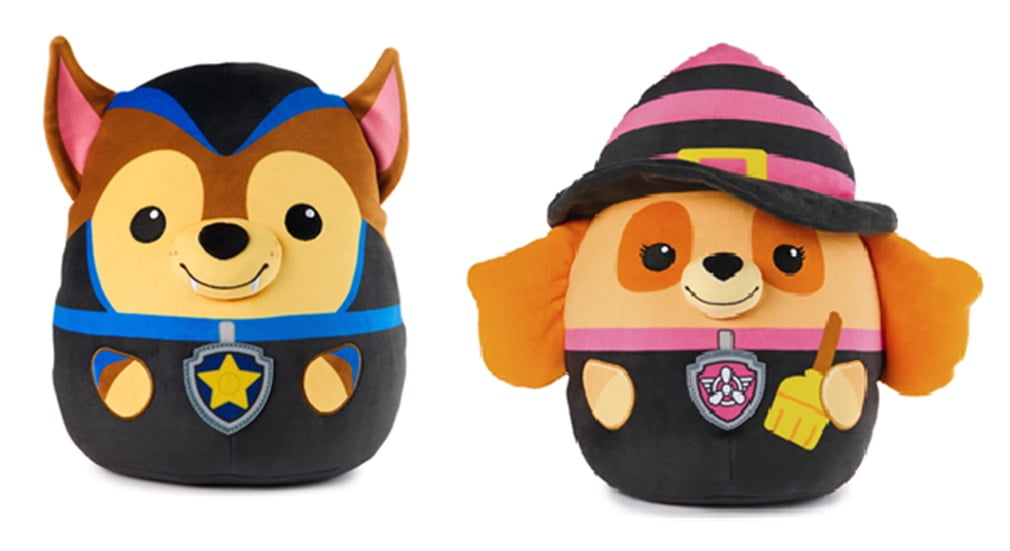 Paw Patrol Halloween Squish Plush Bundle, Dracula Chase and Witch Skye