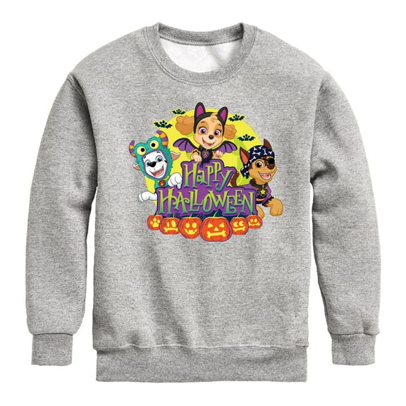 Paw Patrol - Happy Halloween - Toddler And Youth Crewneck Fleece Sweatshirt