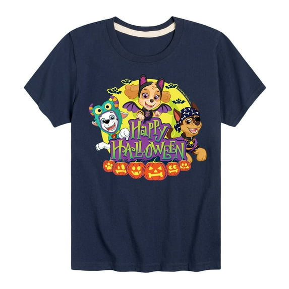 Paw Patrol - Happy Halloween - Toddler And Youth Short Sleeve Graphic T-Shirt