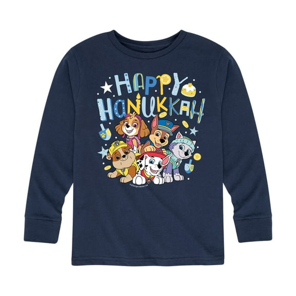 Paw Patrol - Happy Hanukkah - Toddler And Youth Long Sleeve Graphic T-Shirt