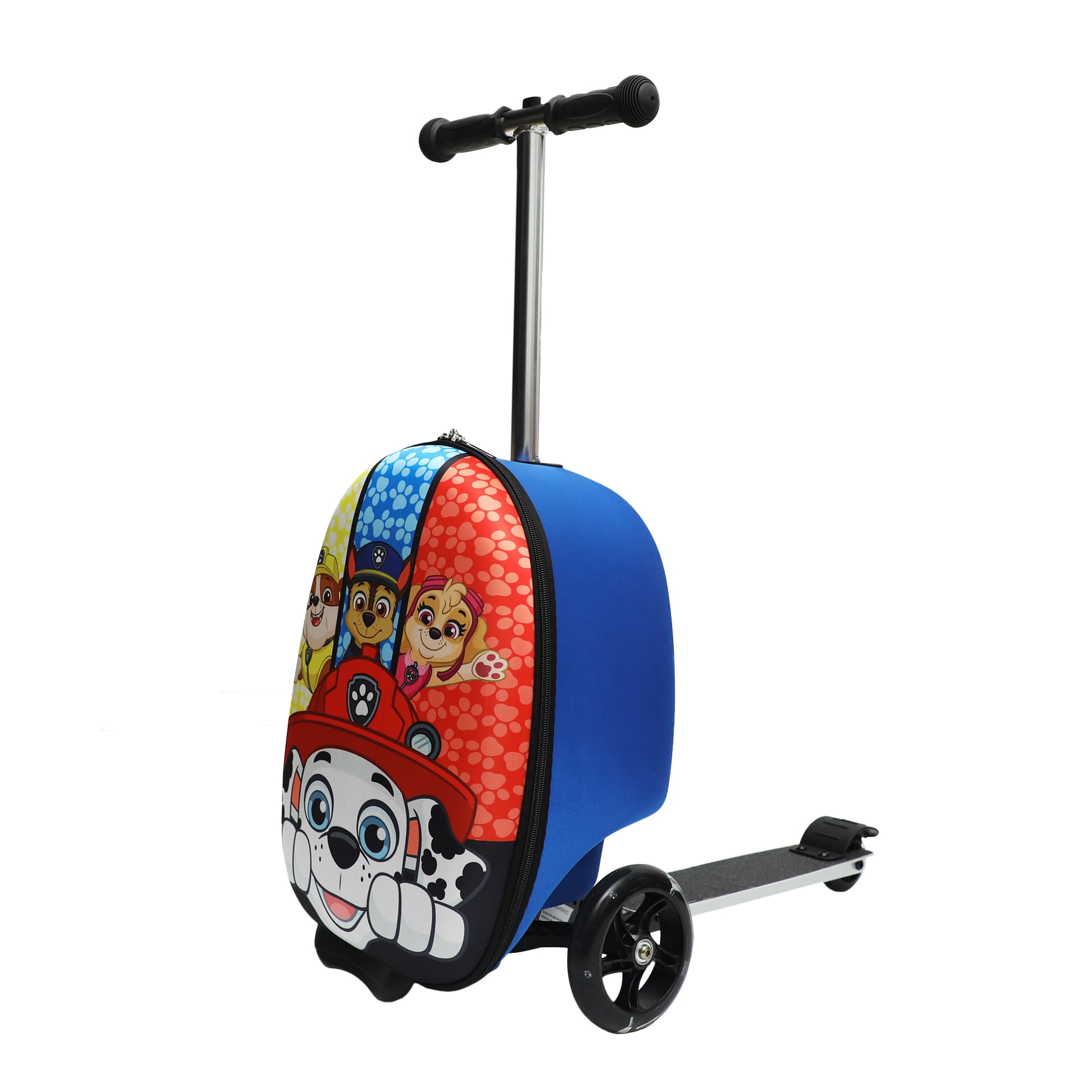 Bioworld Paw Patrol Hard-Side Scooter Luggage, Light-Up Wheels