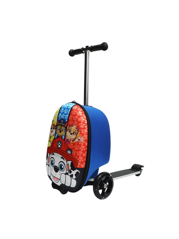 Paw Patrol Hard-Side Scooter Luggage with Light-Up Wheels