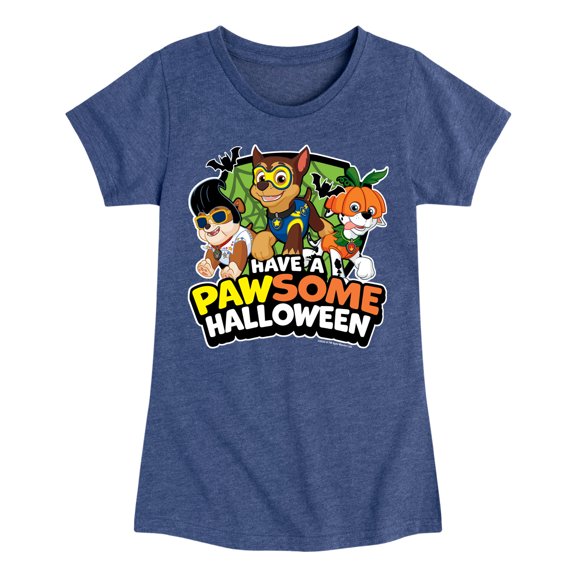 Paw Patrol - Have A Pawsome Halloween - Toddler And Youth Girls Short Sleeve Graphic T-Shirt