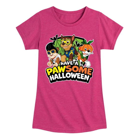 Paw Patrol - Have A Pawsome Halloween - Toddler And Youth Girls Short Sleeve Graphic T-Shirt