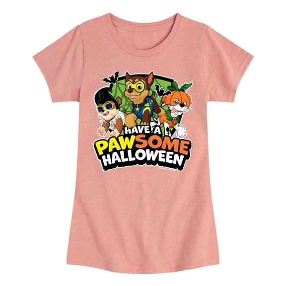Paw Patrol - Have A Pawsome Halloween - Toddler And Youth Girls Short Sleeve Graphic T-Shirt