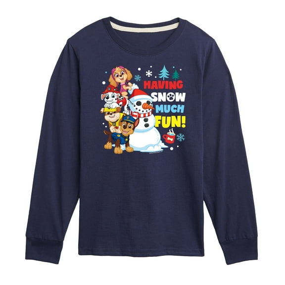 Paw Patrol - Having Snow Much Fun - Toddler And Youth Long Sleeve Graphic T-Shirt