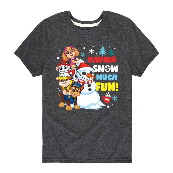 Paw Patrol - Having Snow Much Fun - Toddler And Youth Short Sleeve Graphic T-Shirt
