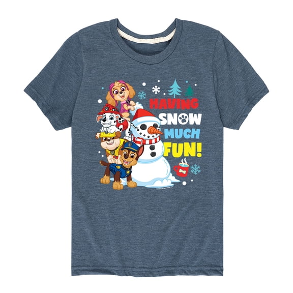 Paw Patrol - Having Snow Much Fun - Toddler And Youth Short Sleeve Graphic T-Shirt