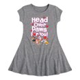 thumbnail image 1 of Paw Patrol - Head Over Paws For You - Toddler And Youth Girls Fit And Flare Dress, 1 of 1