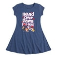 thumbnail image 1 of Paw Patrol - Head Over Paws For You - Toddler And Youth Girls Fit And Flare Dress, 1 of 1