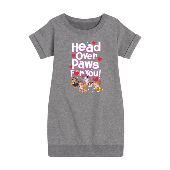 Paw Patrol - Head Over Paws For You - Toddler And Youth Girls Fleece Dress