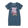 thumbnail image 1 of Paw Patrol - Head Over Paws For You - Toddler And Youth Girls Fleece Dress, 1 of 6