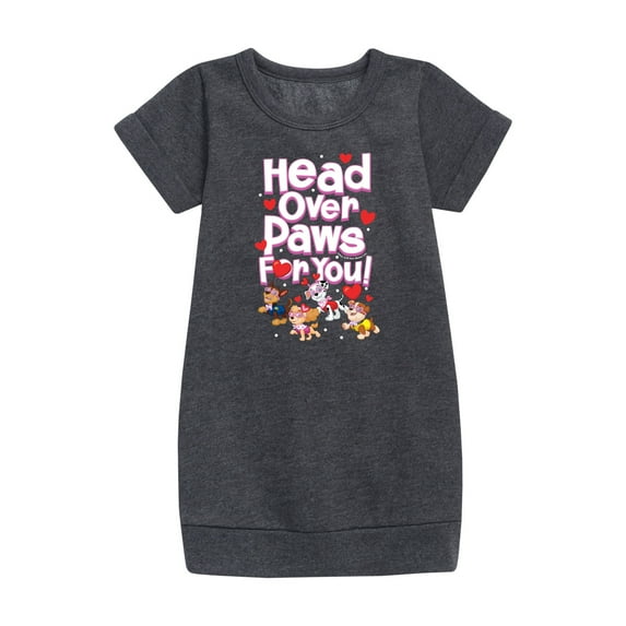 Paw Patrol - Head Over Paws For You - Toddler And Youth Girls Fleece Dress