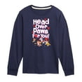 thumbnail image 1 of Paw Patrol - Head Over Paws For You - Toddler And Youth Long Sleeve Graphic T-Shirt, 1 of 6