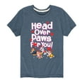thumbnail image 1 of Paw Patrol - Head Over Paws For You - Toddler And Youth Short Sleeve Graphic T-Shirt, 1 of 6