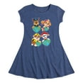 thumbnail image 1 of Paw Patrol - Heart Earth - Toddler And Youth Girls Fit And Flare Dress, 1 of 1