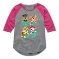 thumbnail image 1 of Paw Patrol - Heart Earth - Toddler And Youth Girls Raglan Graphic T-Shirt, 1 of 6