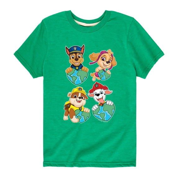 Paw Patrol - Heart Earth - Toddler And Youth Short Sleeve Graphic T-Shirt
