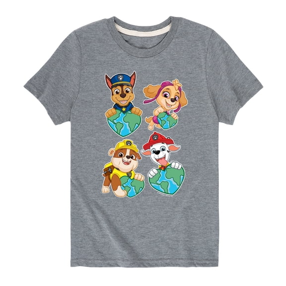 Paw Patrol - Heart Earth - Toddler And Youth Short Sleeve Graphic T-Shirt