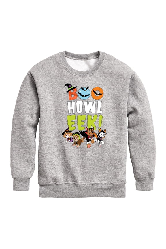 - Howl Eek Pups - Toddler And Youth Crewneck Fleece Sweatshirt
